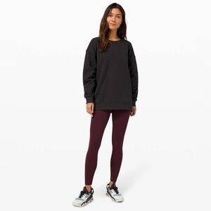 Lululemon perfectly oversized crew black 6